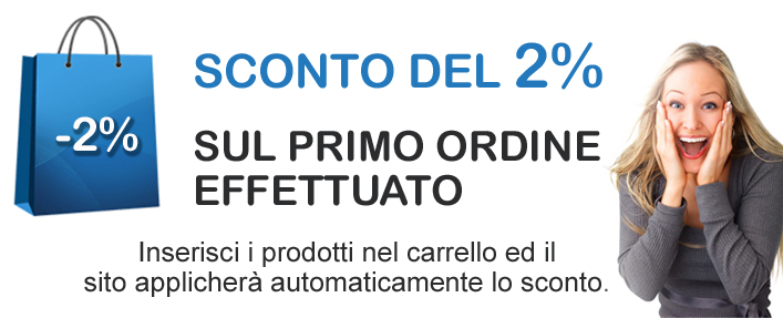 Sconto al primo ordine